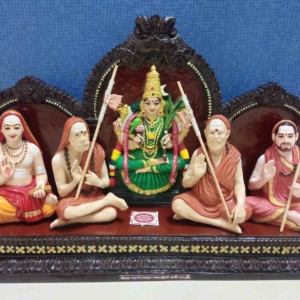 GURU PARAMBARAI - KANCHI SANKARACHARYA 4 IN 1 SET - 8.25" - FIBER